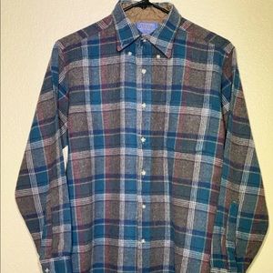 Vintage Pendleton Wool Plaid Flannel button down